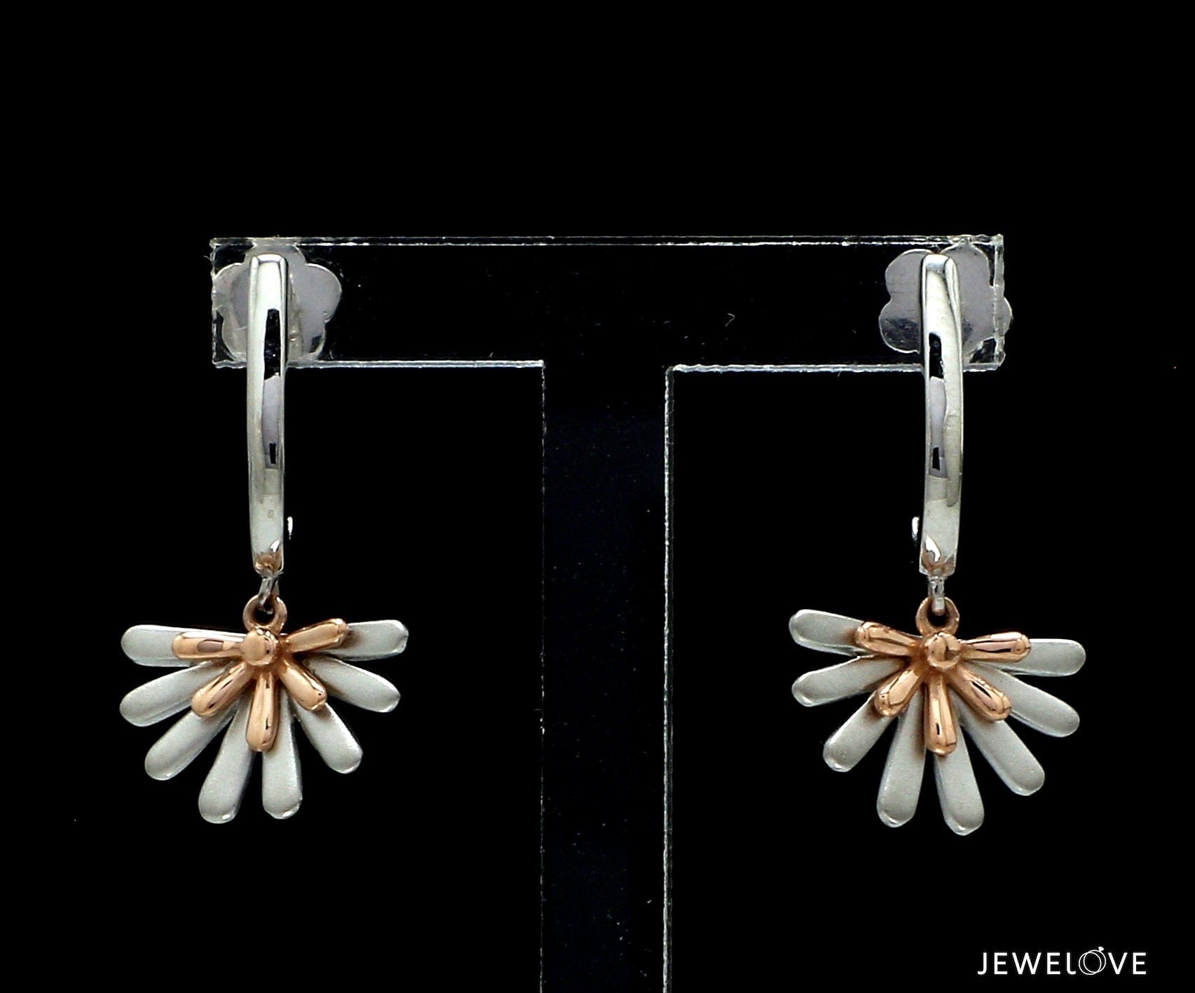 Buy Silver Handcrafted Rose Earrings | ARSE732/ARDI11AUG | The loom